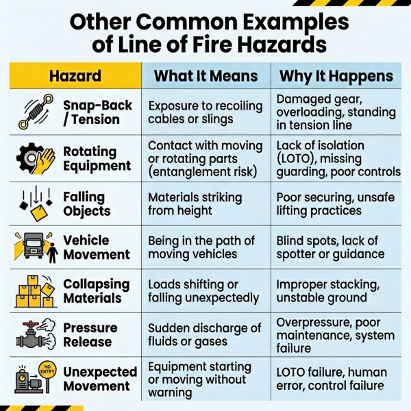 Identify Fire Risks How to identify line of fire hazards before they become incidents