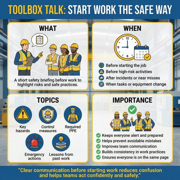 Toolbox Talk Safety: Importance, Topics & Safe Work Practices