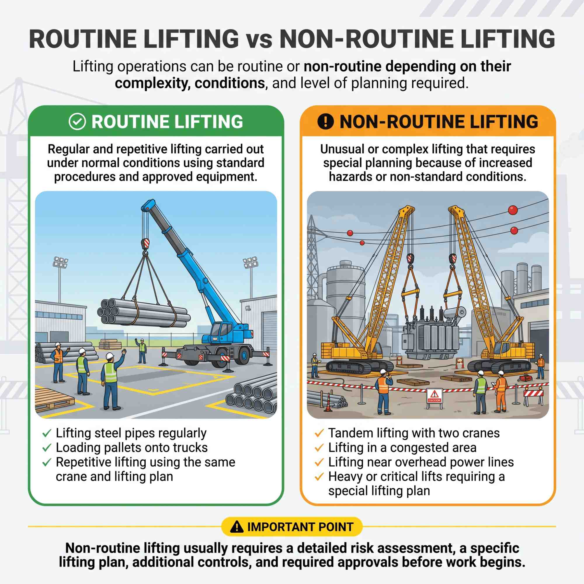 Routine Vs Non Routine Lifting